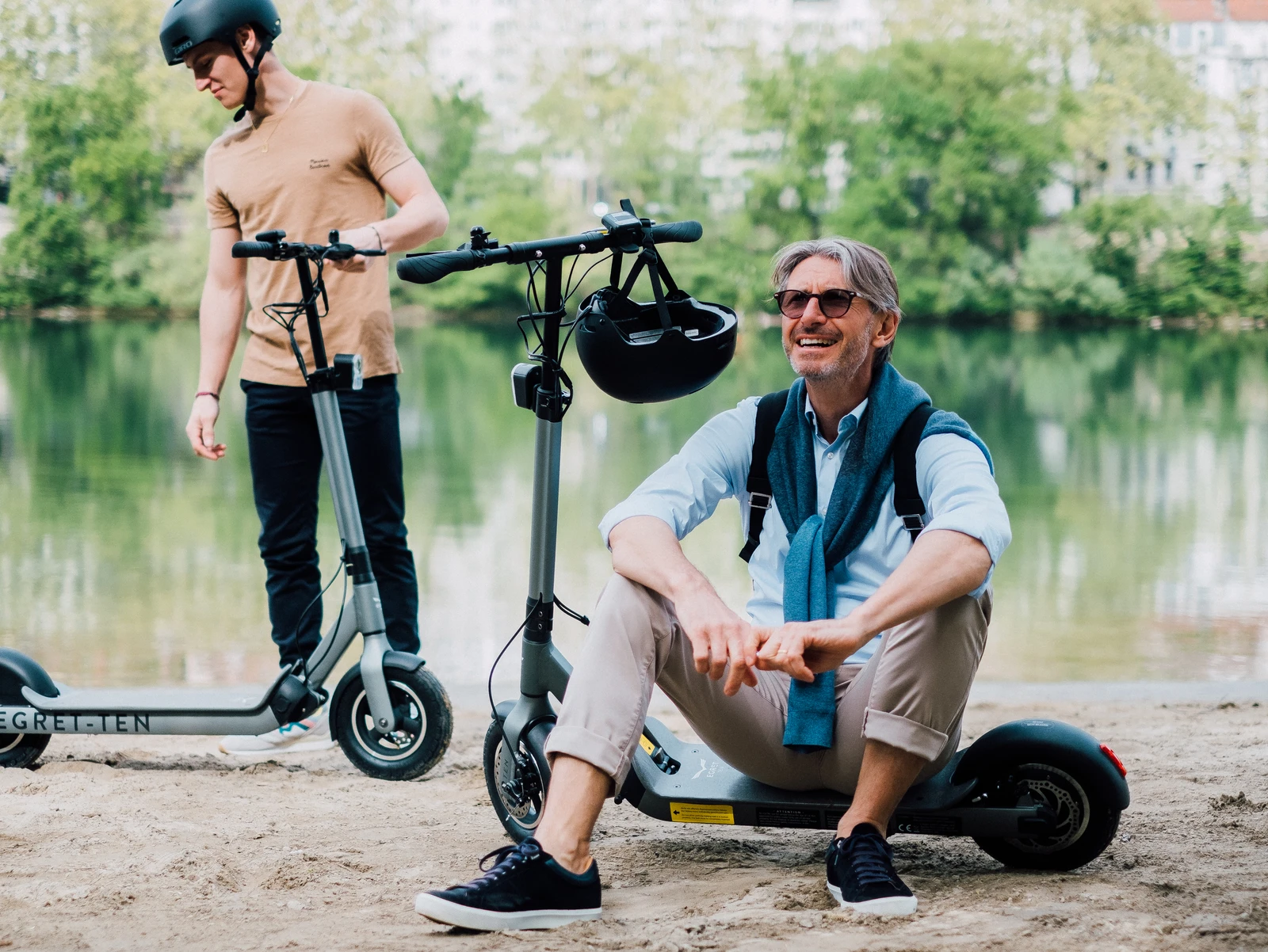 Arrivée de trottinettes électriques à l'Hôtel Georges VI.