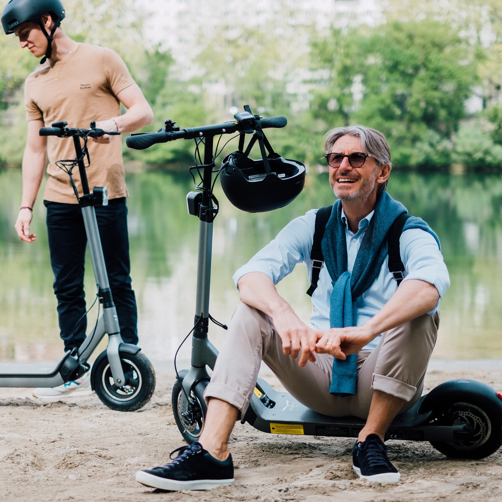 Arrivée de trottinettes électriques à l'Hôtel Georges VI.